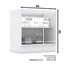 Base cocina Americana blanco 80cm