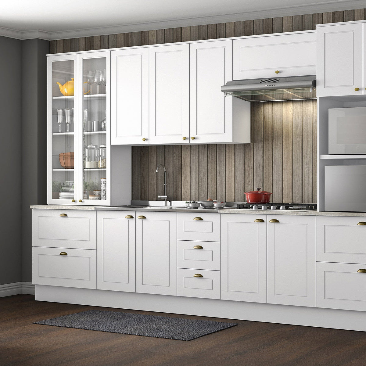 Base cocina Americana blanco 80cm