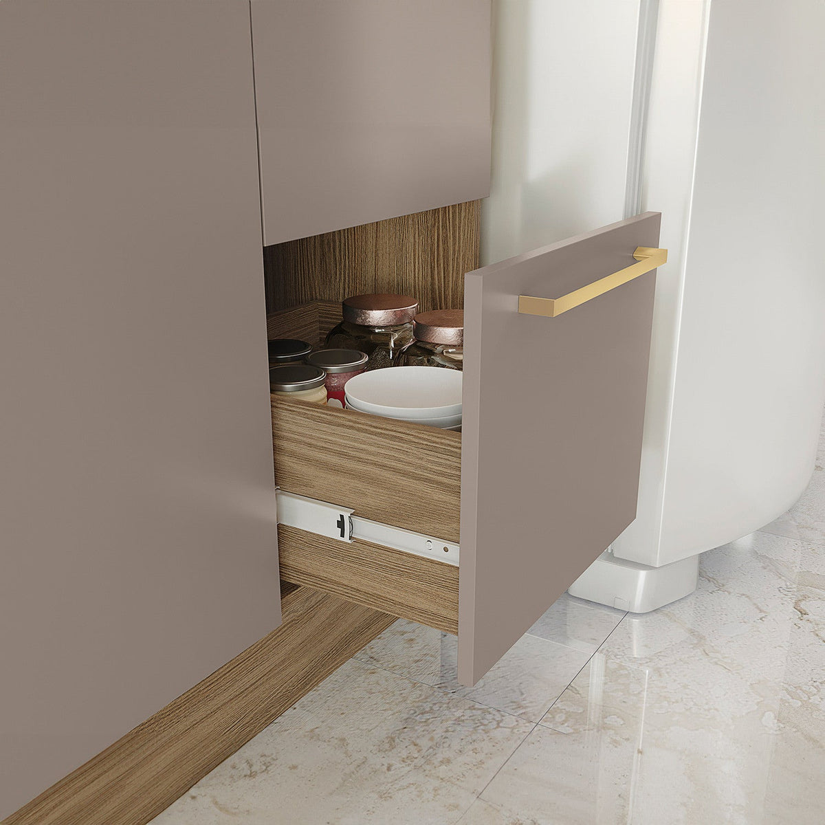 Base cocina Botanic gris 2 puertas 120cm