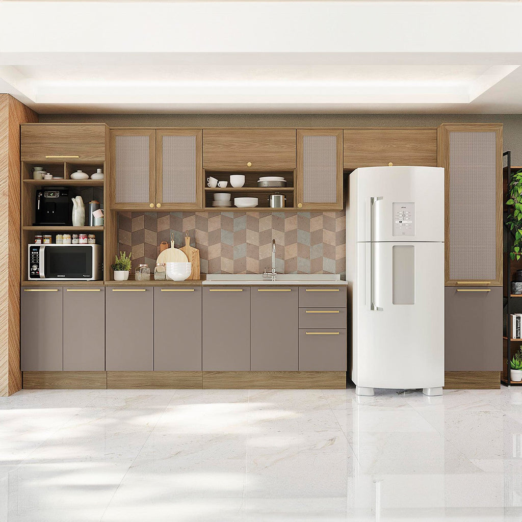 Base cocina Botanic verde 2 puertas 120cm
