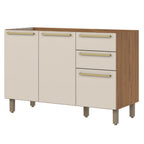 Base cocina Requinte 3 puertas 2 cajones 120cm