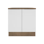 Base cocina Stella blanco 2 puertas 80cm