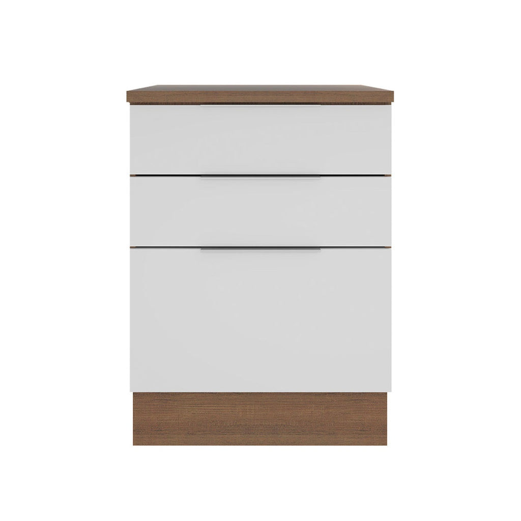 Base cocina Stella blanco 3 cajones 60cm