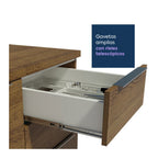 Base cocina Stella café 2 puertas 3 cajones 120cm