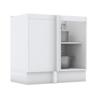 Base esquinero Americana blanco 1 puerta 84cm