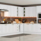 Base esquinero Americana blanco 1 puerta 84cm