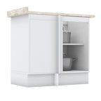 Base esquinero Americana blanco 1 puerta 84cm