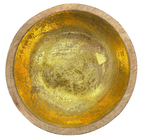 Bowl madera con folio dorado 20cm
