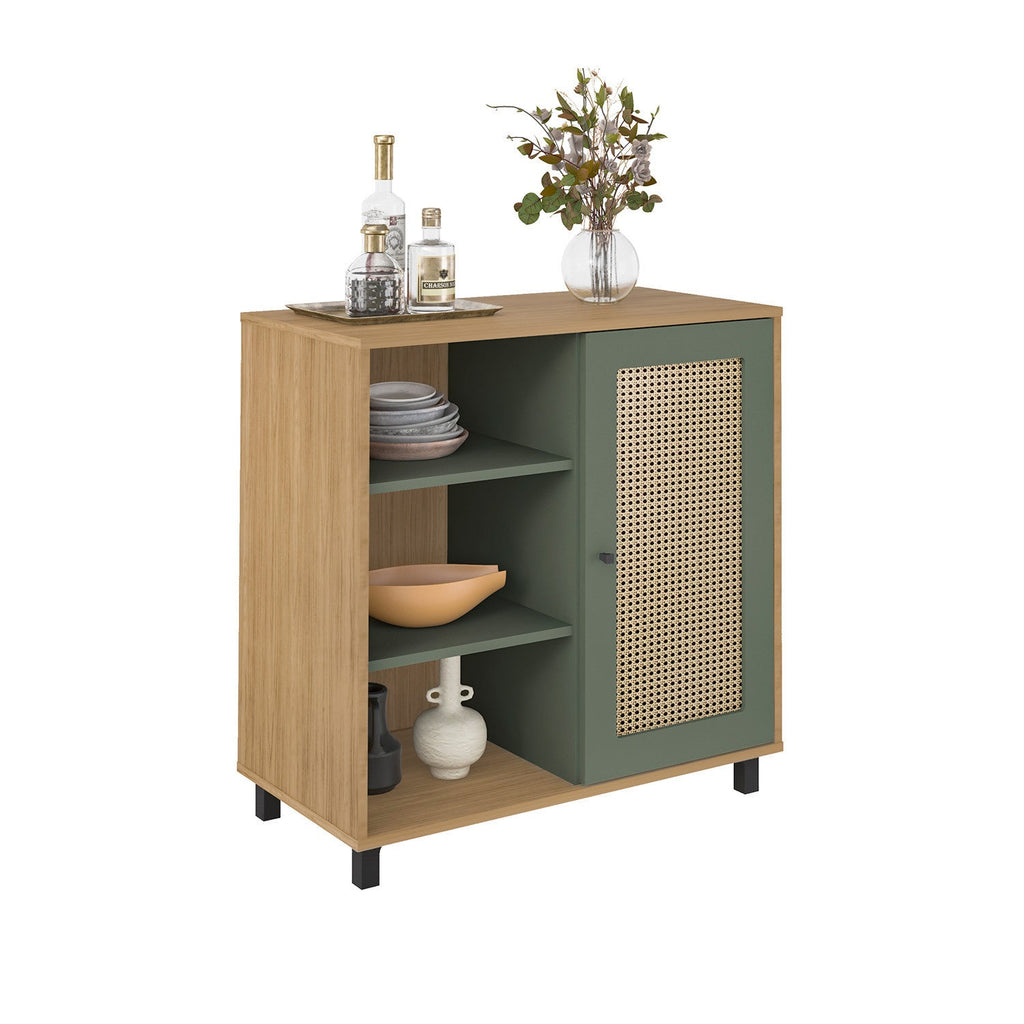 Buffet 1 puerta Charlotte Roble-Menta