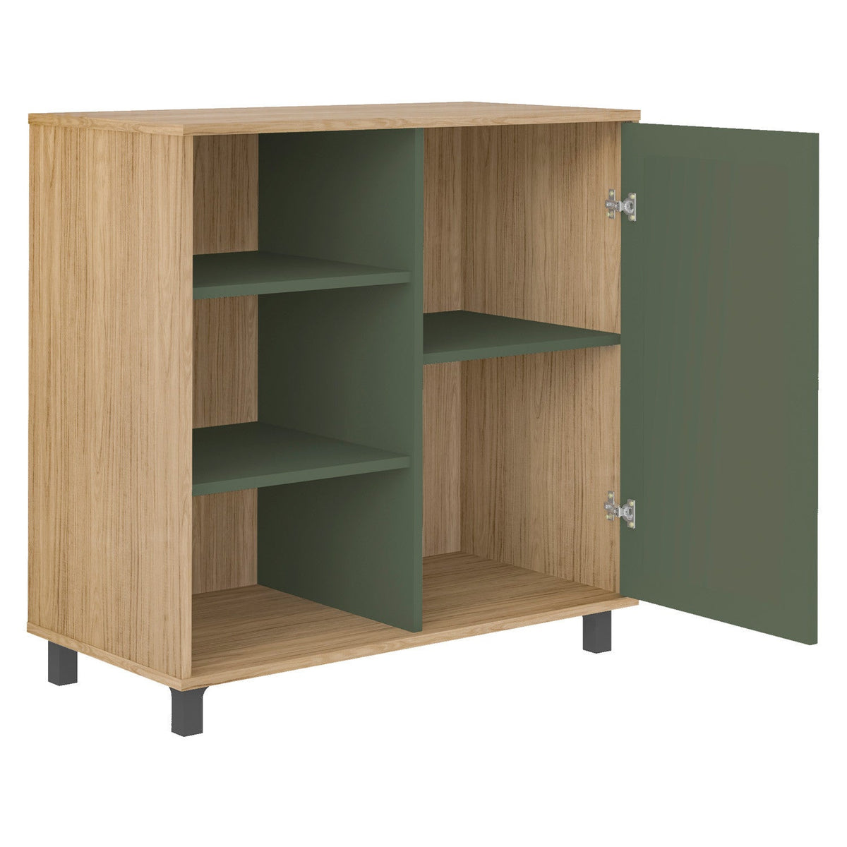 Buffet 1 puerta Charlotte Roble-Menta