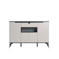 Buffet 2 cajones 4 puertas Nali gris claro