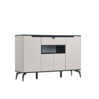 Buffet 2 cajones 4 puertas Nali gris claro