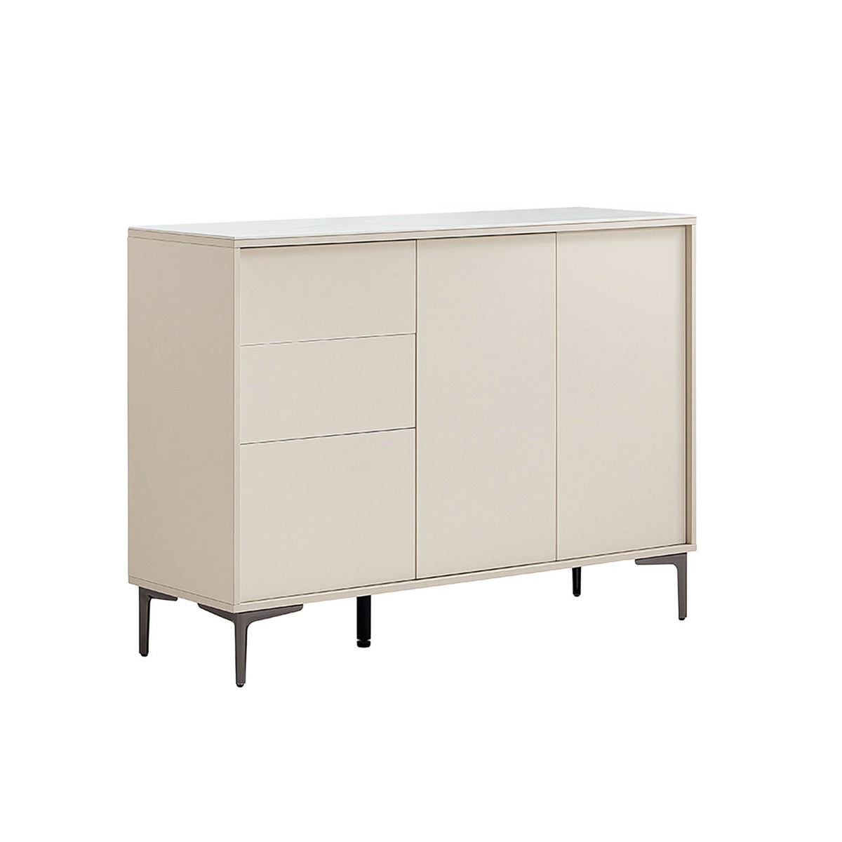 Buffet 3 cajones 2 puertas Nuvia blanco