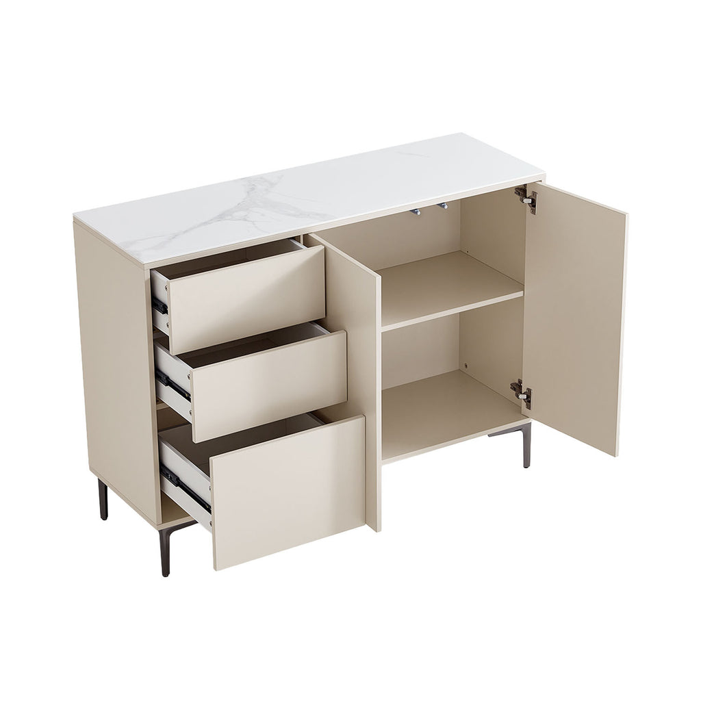 Buffet 3 cajones 2 puertas Nuvia blanco