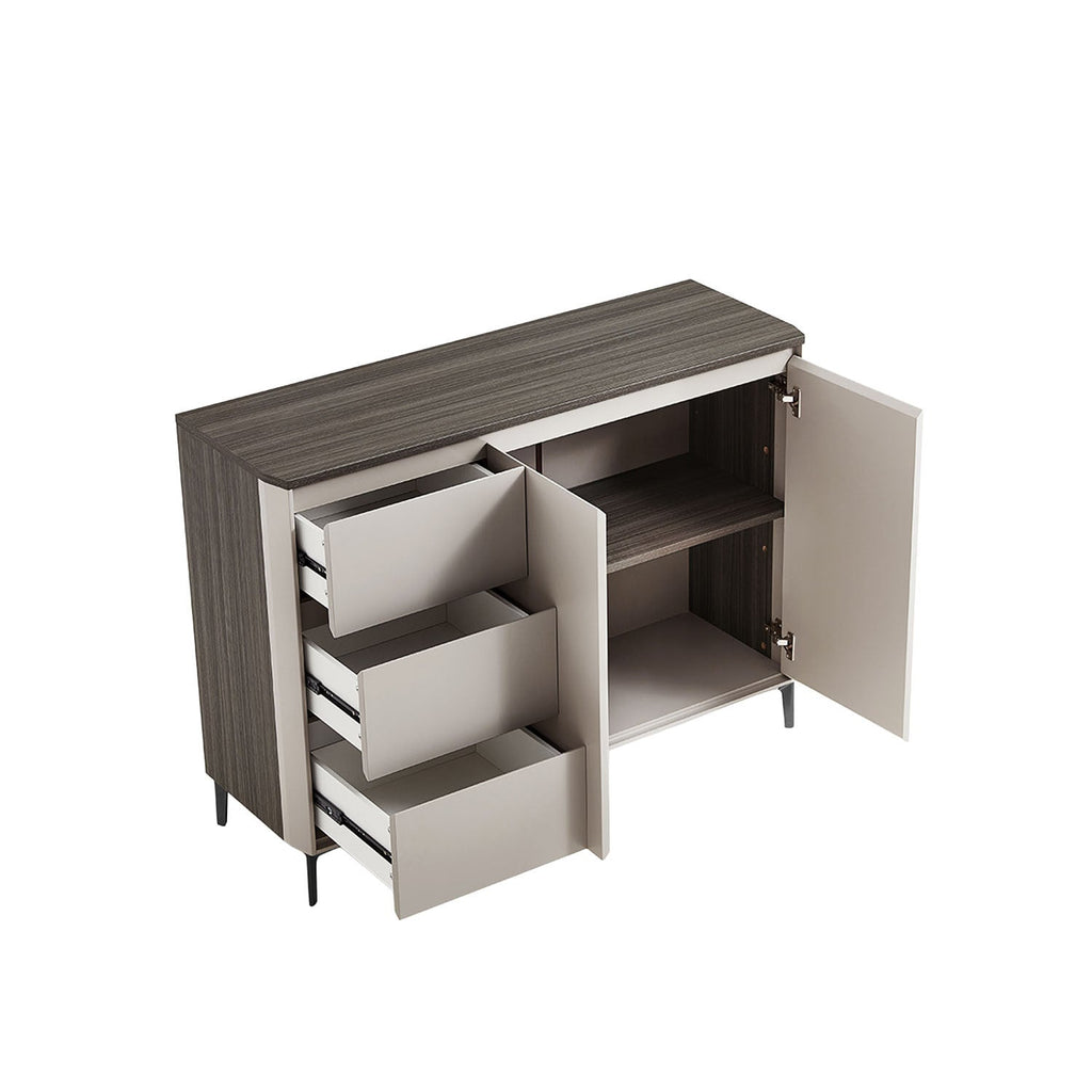 Buffet 3 cajones 2 puertas Taren gris claro
