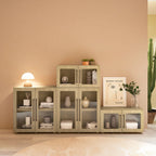 Buffet modular bajo Mia cafe vidrio
