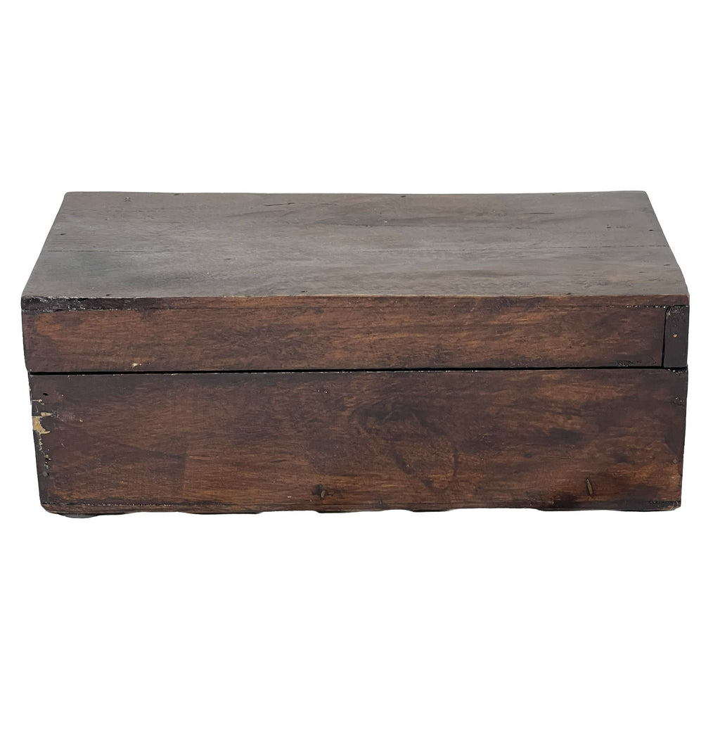 Caja madera oscura 18x10x6cm
