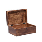 Caja madera oscura 28x18x12cm