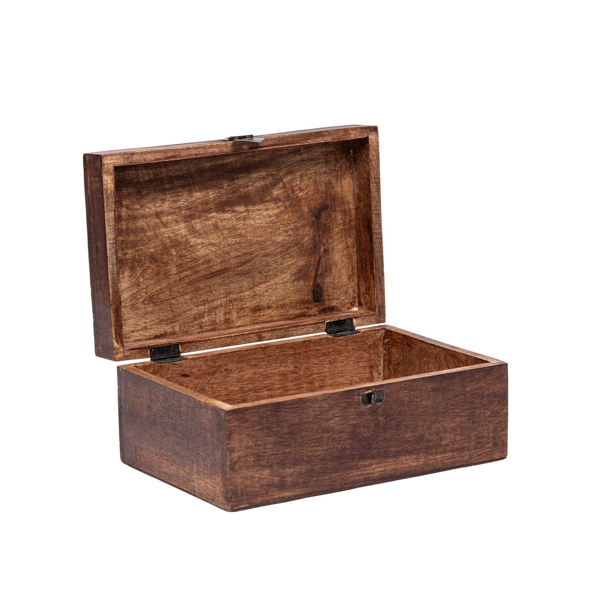 Caja madera oscura 28x18x12cm