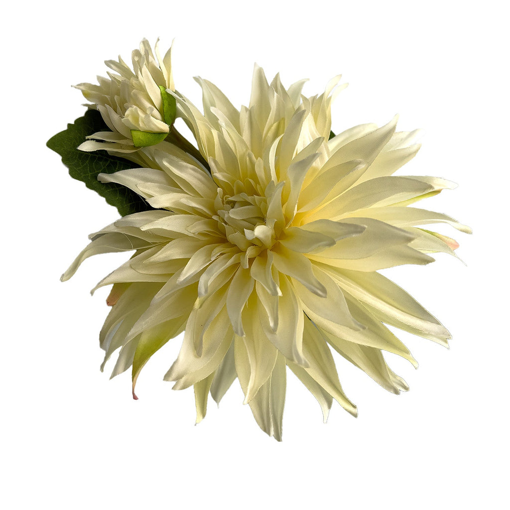 Calendula artificial blanca 72cm