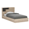 Cama 1,5 plazas Boegel café claro 200x105cm