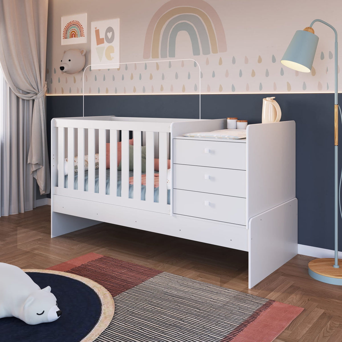Cama Cuna Multifuncional blanco