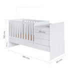 Cama Cuna Multifuncional blanco