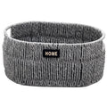 Canasto ovalado mimbre 36x25x16cm gris
