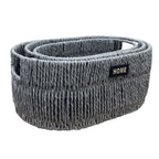 Canasto ovalado mimbre 36x25x16cm gris
