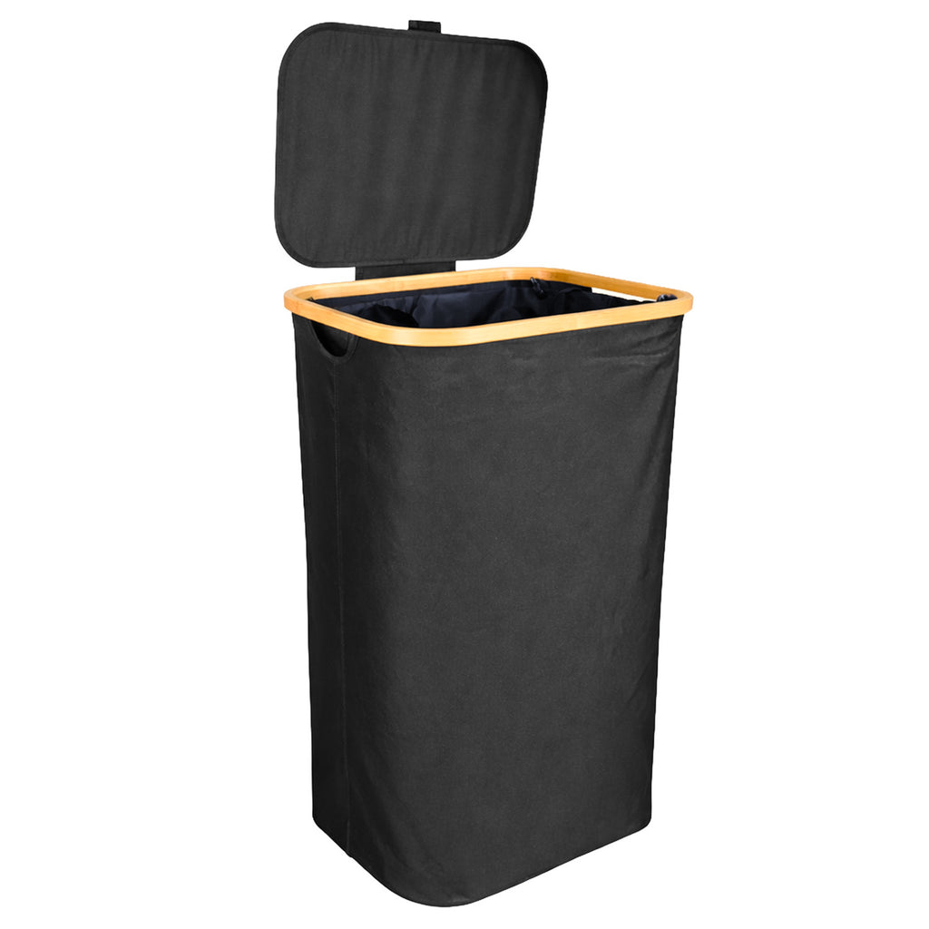Canasto ropa negro 44x33x73cm