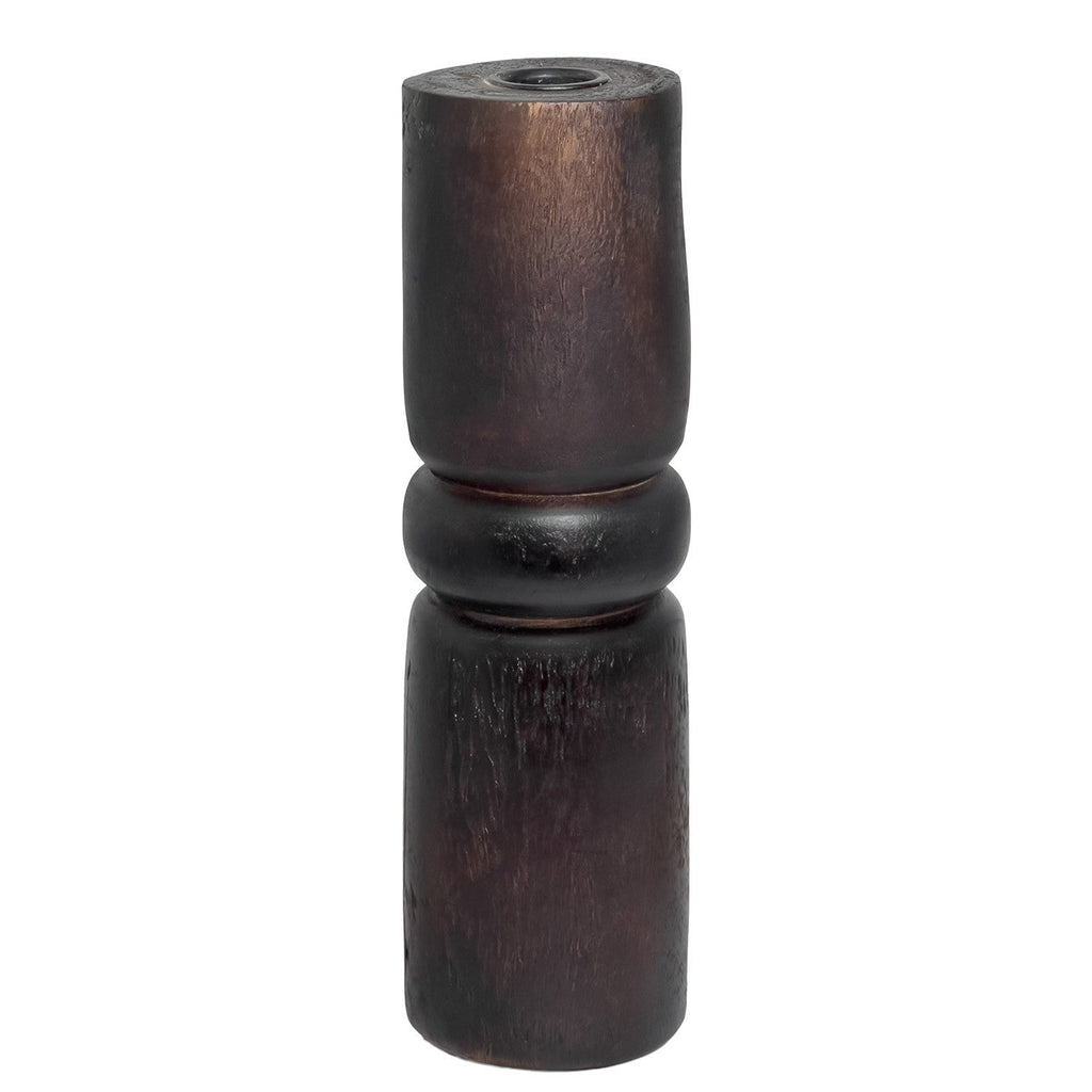 Candelabro madera 7,5x75x22 negro