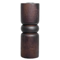 Candelabro madera 7x7x20 negro