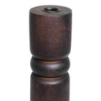 Candelabro madera 7x7x20 negro
