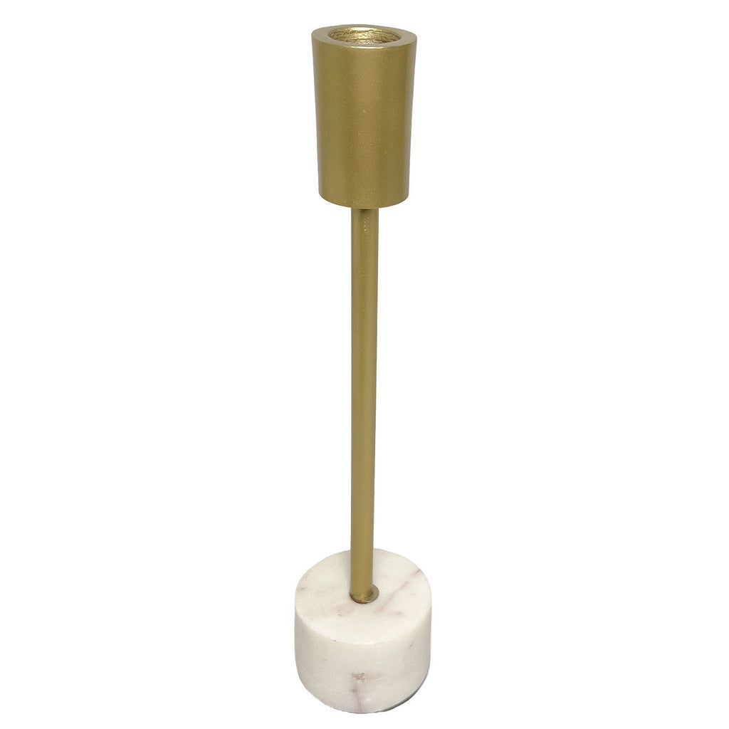 Candelabro mármol/metal 27cm