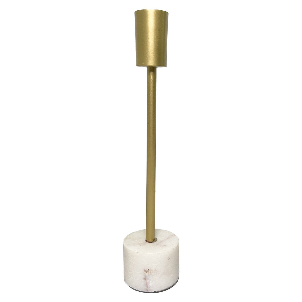 Candelabro mármol/metal 27cm