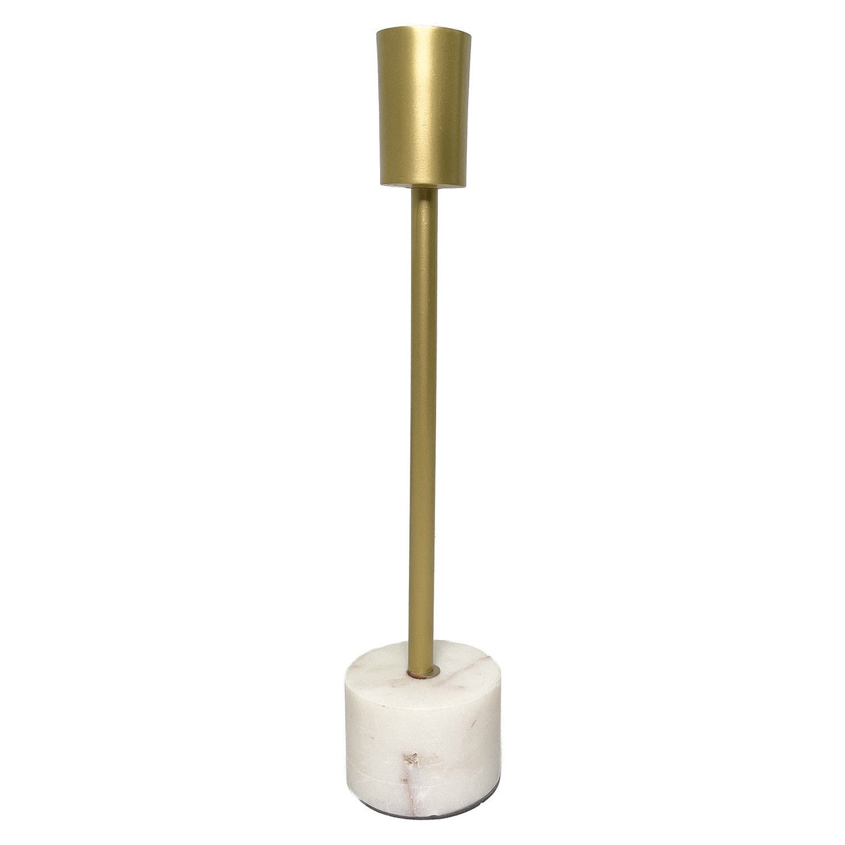 Candelabro mármol/metal 27cm