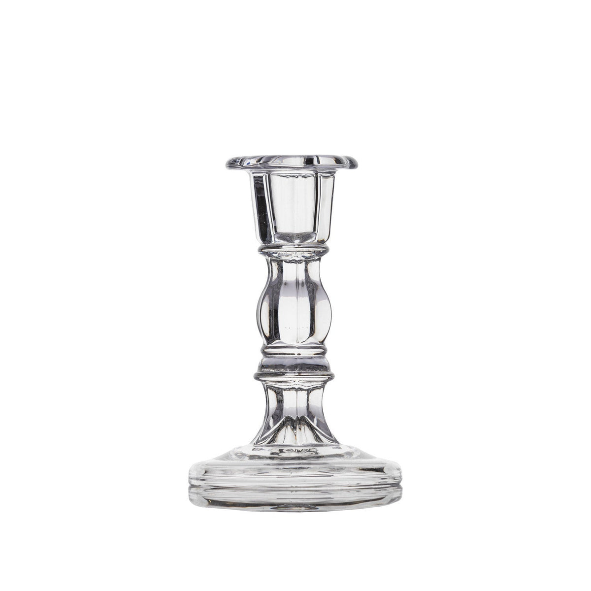 Candelabro vidrio transparente 17cm