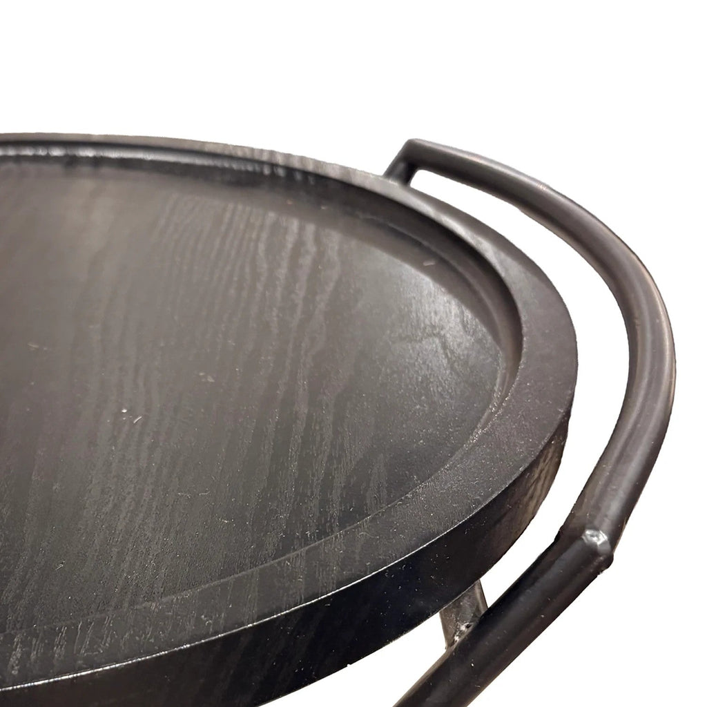 Carro bar 2 niveles 49cm negro