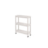 Carro plástico blanco 3 niveles 37x24,5x65,7cm