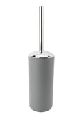 Cepillo WC plástico plateado gris