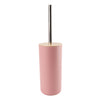 Cepillo WC plástico rosado bambú
