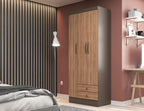 Closet 3 puertas Moscou Damasco/Nogal
