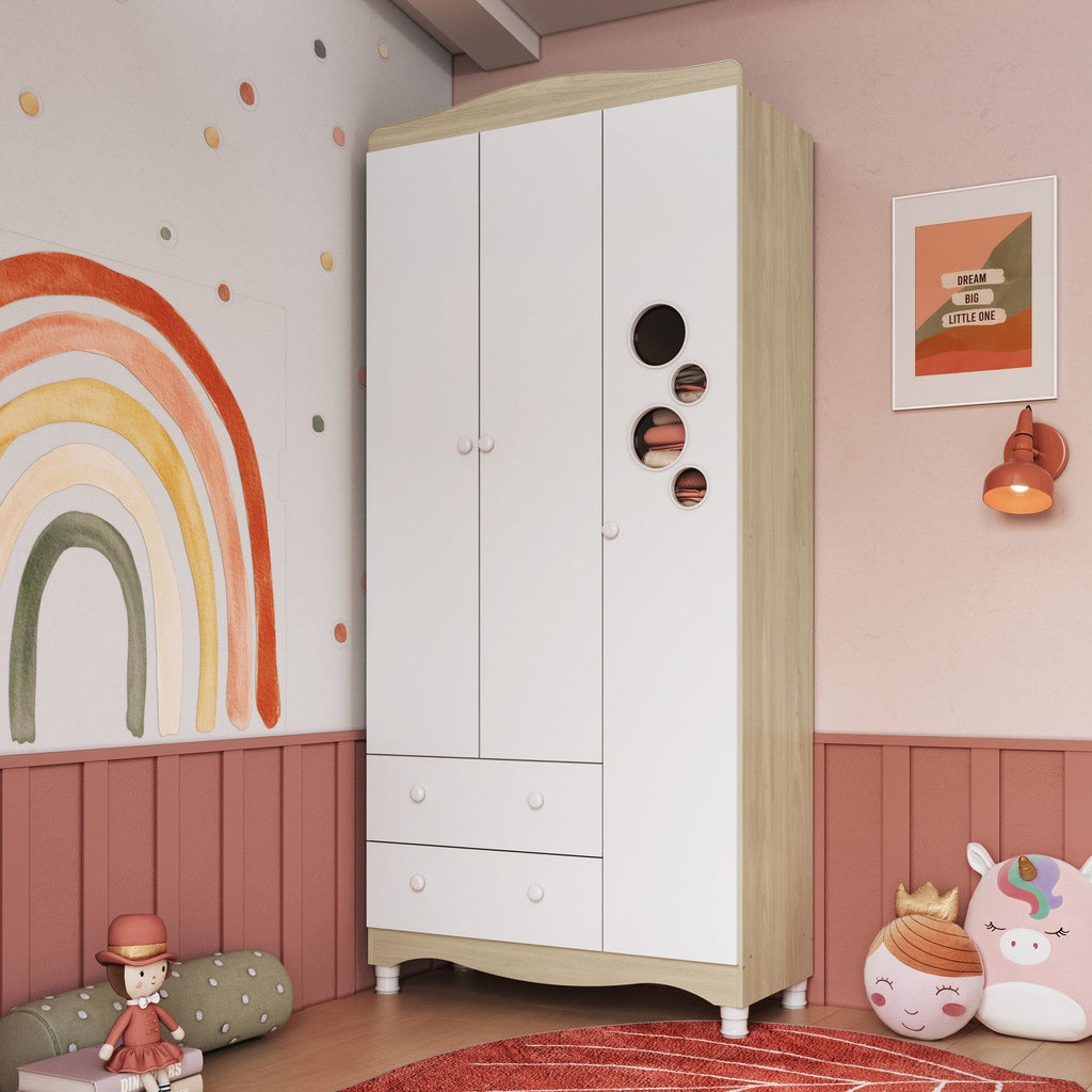 Closet Encanto 3 puertas 2 cajones