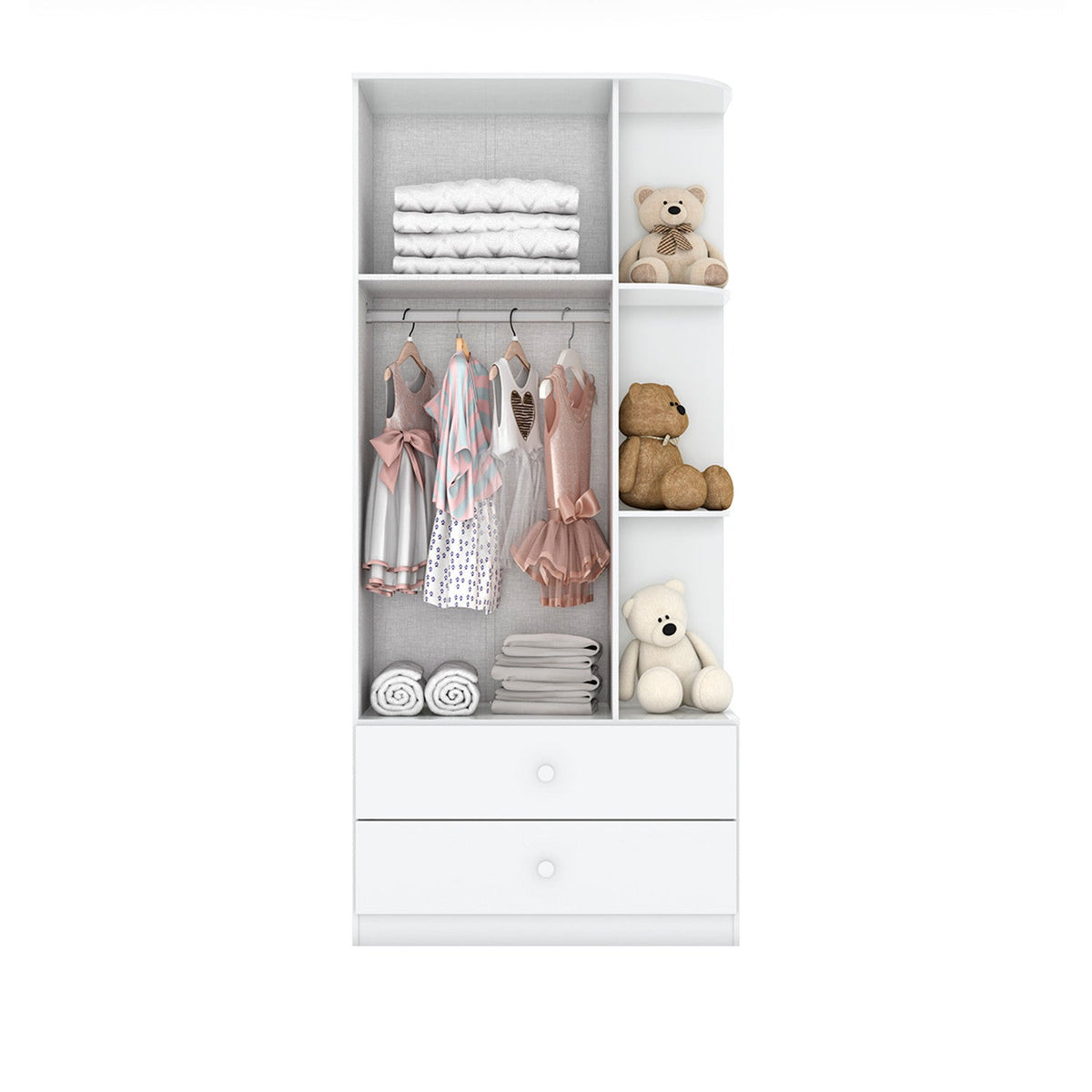 Closet Laberinto blanco 2 puertas