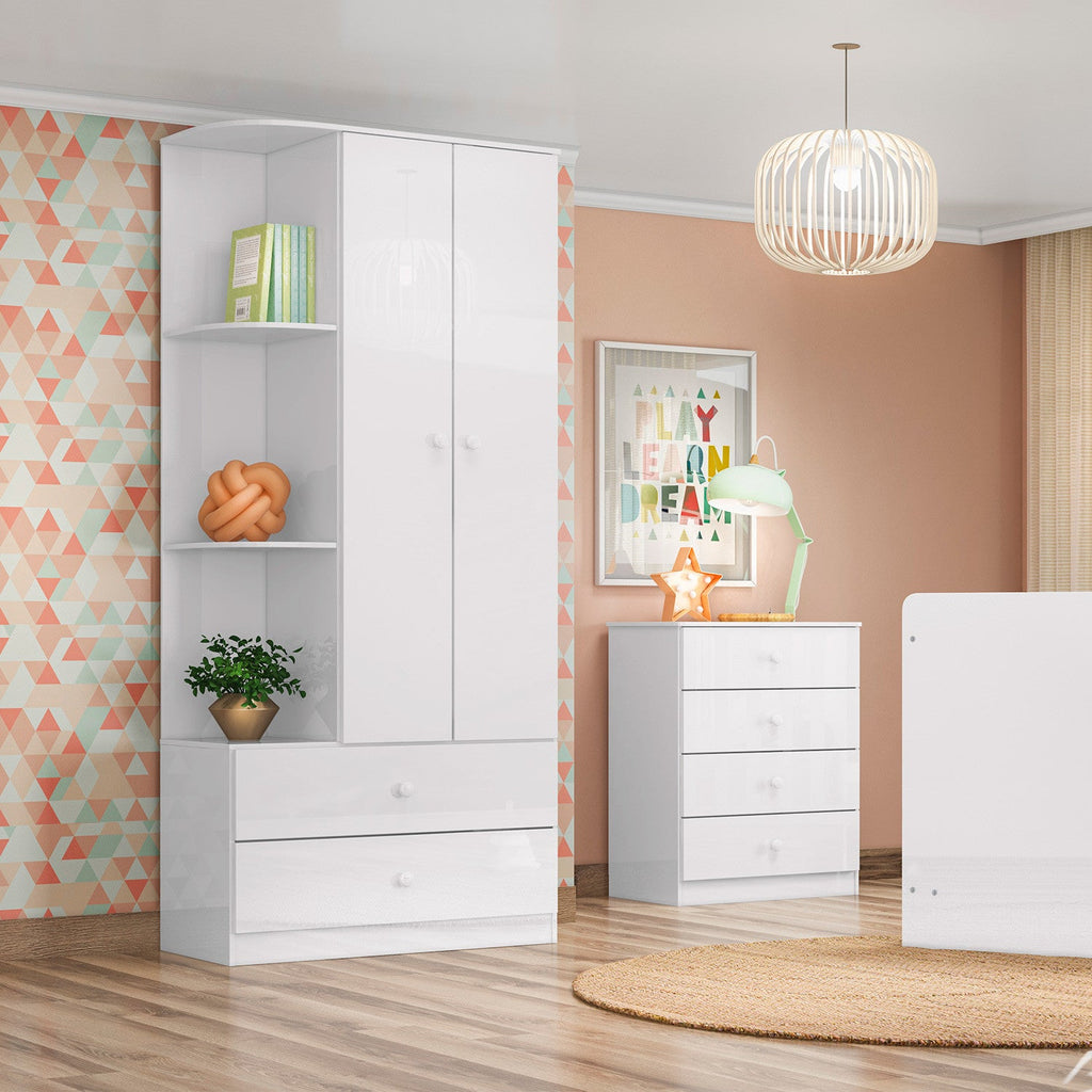 Closet Laberinto blanco 2 puertas