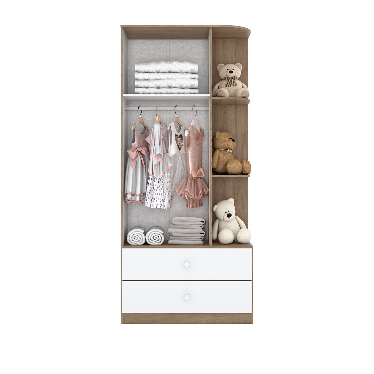 Closet Laberinto café 2 puertas