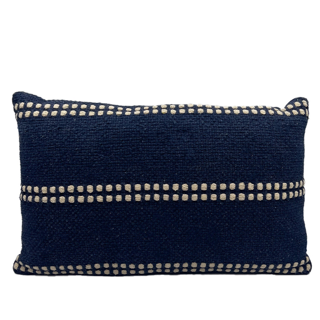 Cojín 30x50cm líneas azul