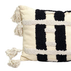 Cojín 30x50cm negro beige