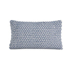 Cojín 30x50cm pet tejido azul