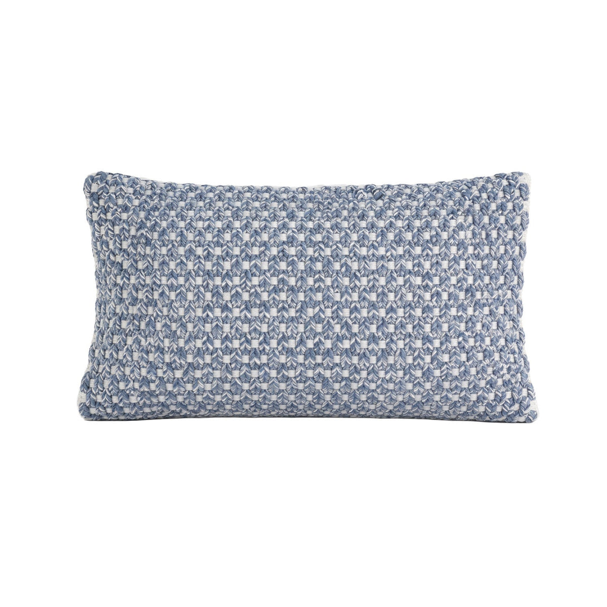 Cojín 30x50cm pet tejido azul